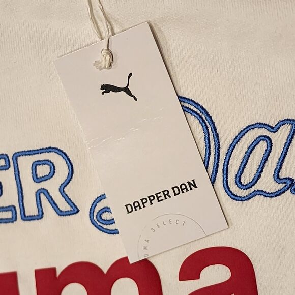 Puma x Dapper Dan With Love From Harlem White T-Shirt Men's Medium 620863-02 - Picture 6 of 7